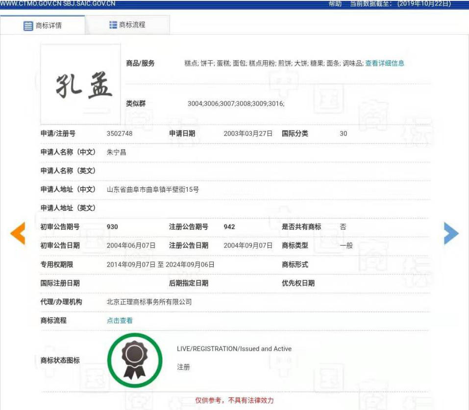 “孔孟”因不良影響被駁回，但這些商標卻成功注冊了