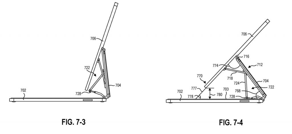 2021年7月28日微軟 Surface 新專利曝光，類似蘋果 iPad 妙控鍵盤設計